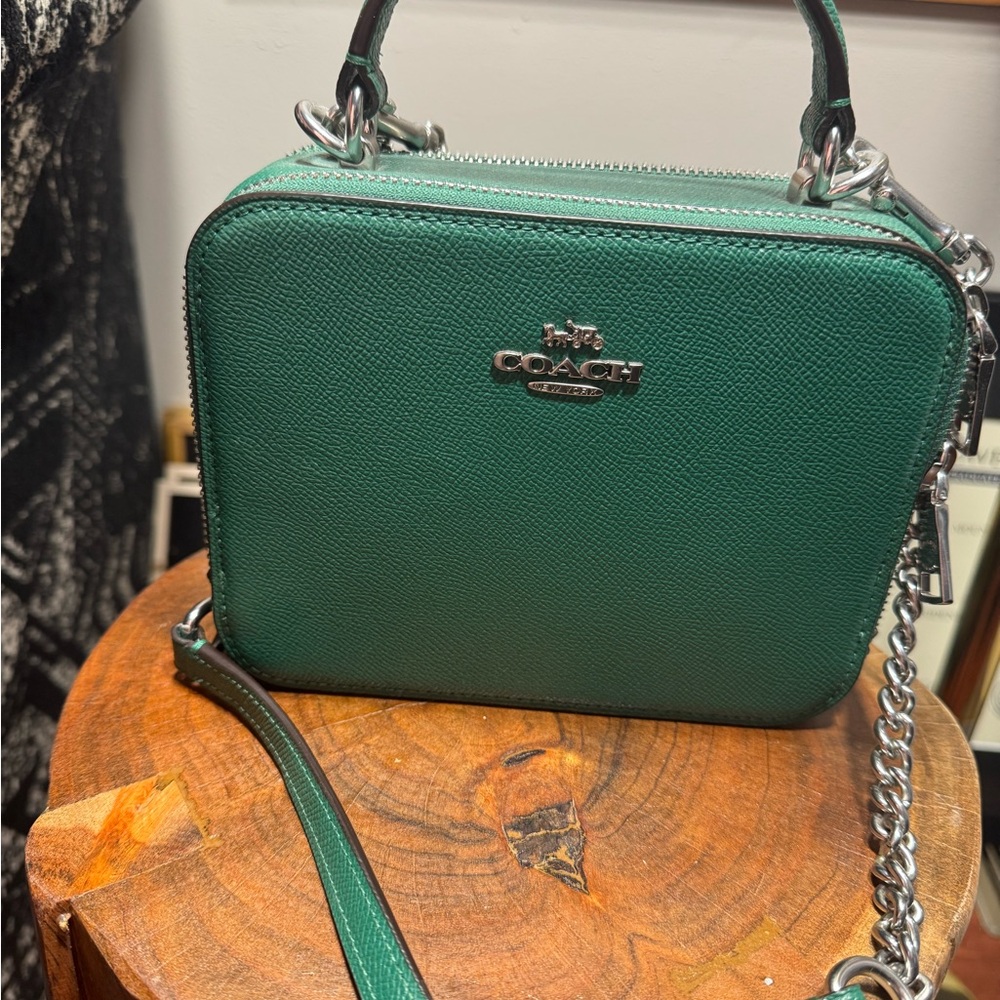 Coach Green Box Crossbody Bag